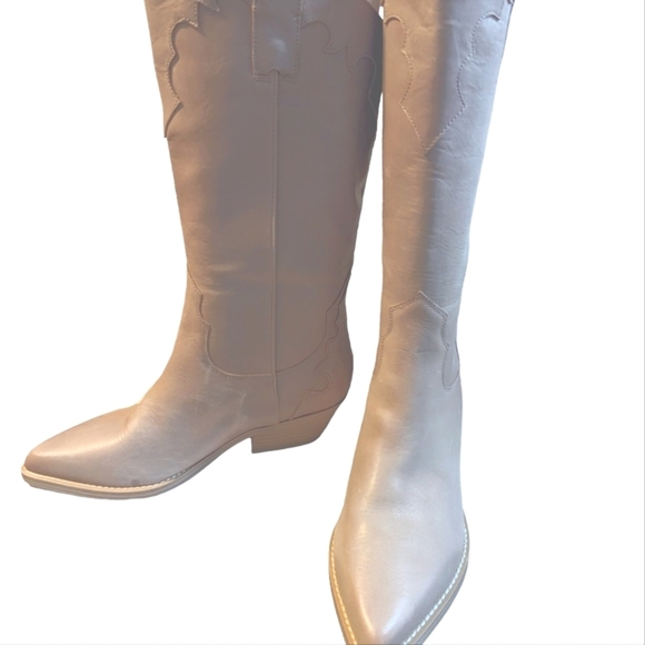 Marc Fisher Hilaria Pointed Toe Western Taupe Boot ...Size 9 - Picture 4 of 9